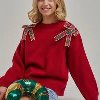 Mistletoe & Bows Sweater