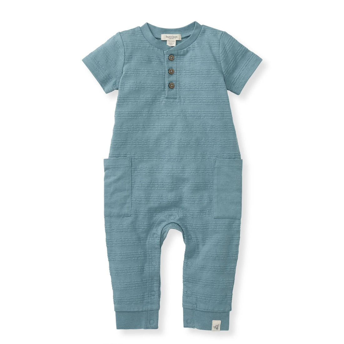 Dotted Jacquard Jumpsuit: Smoke Blue
