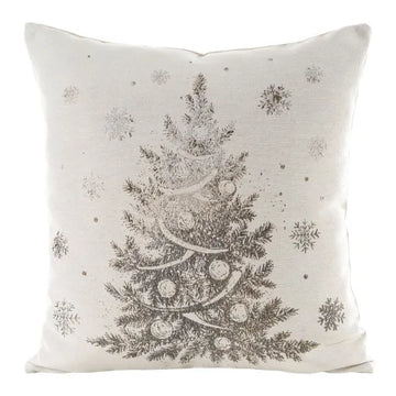 Metallic Christmas Tree Pillow