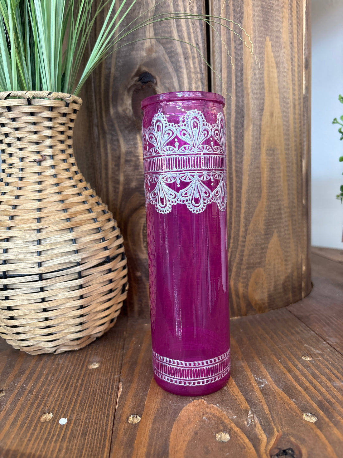 Bohemian Henna Style Vase (multiple color options)