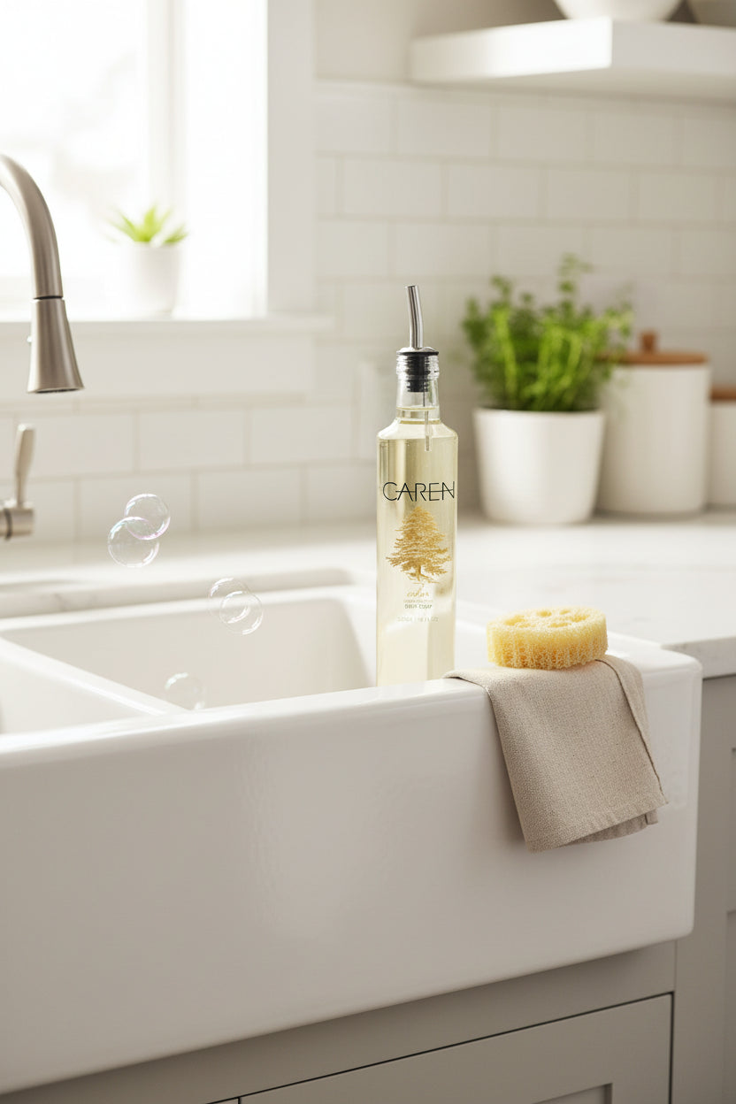Cedar Dish Soap 18 oz with Pourer Spout