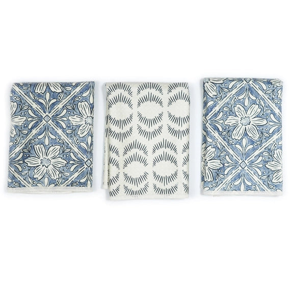 Once Again Home Co - Jen Owens Fabrique: Majolica Blue (Reversible)