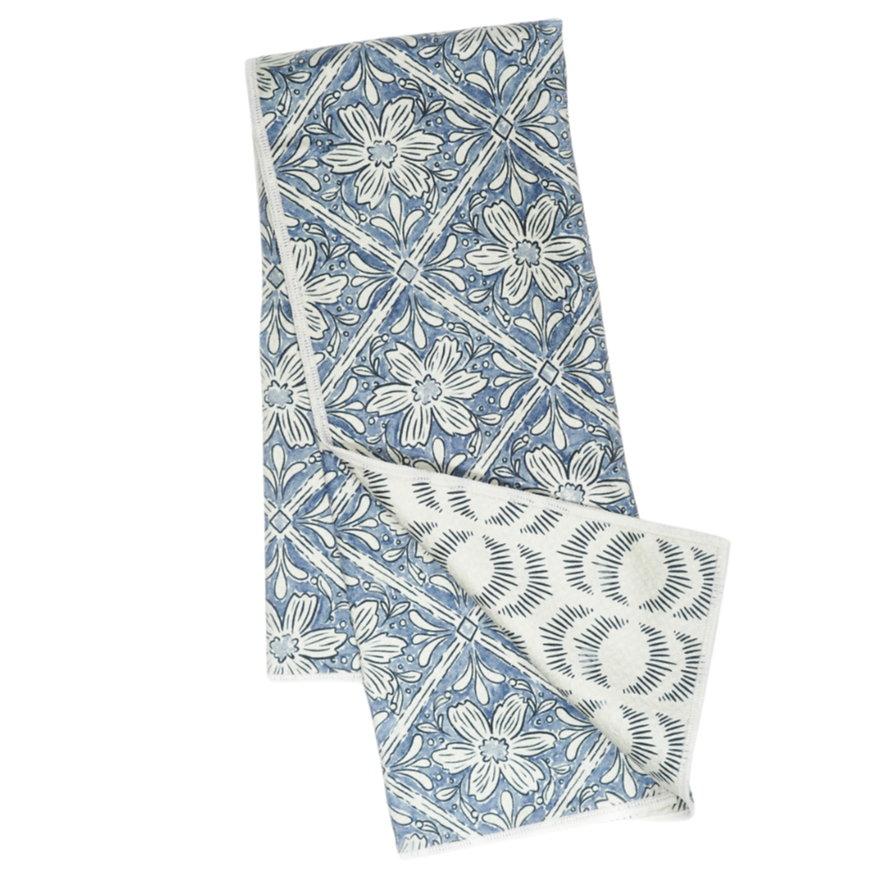 Once Again Home Co - Jen Owens Fabrique: Majolica Blue (Reversible)