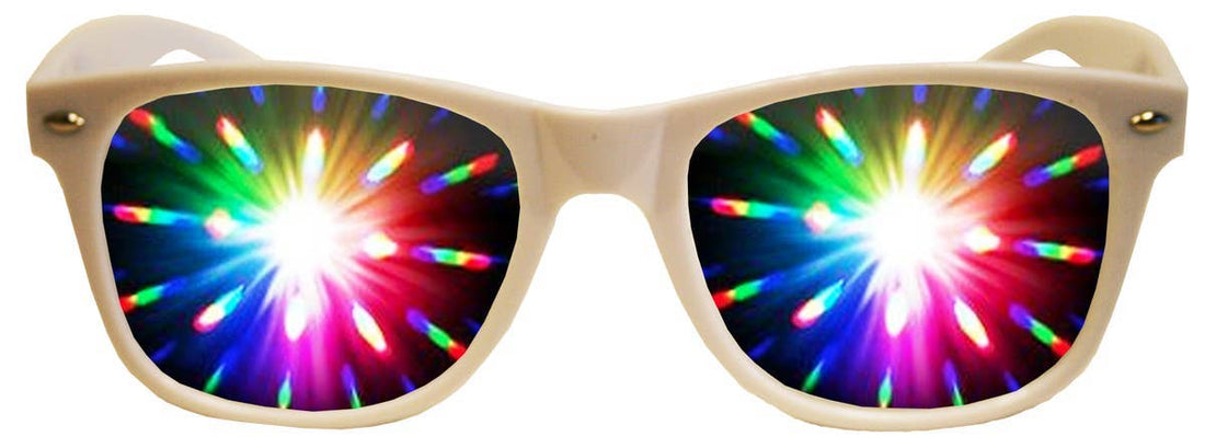 Plastic 3D Fireworks Diffraction Glasses