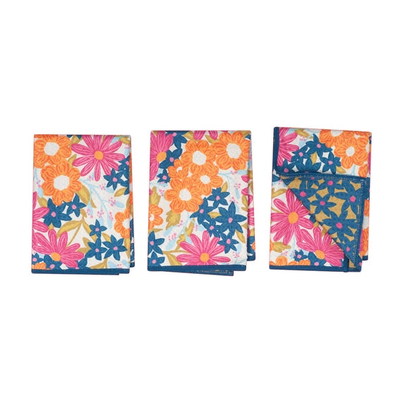 Once Again Home Co - Iris & Sea Mini Blooms: Navy (Reversible)