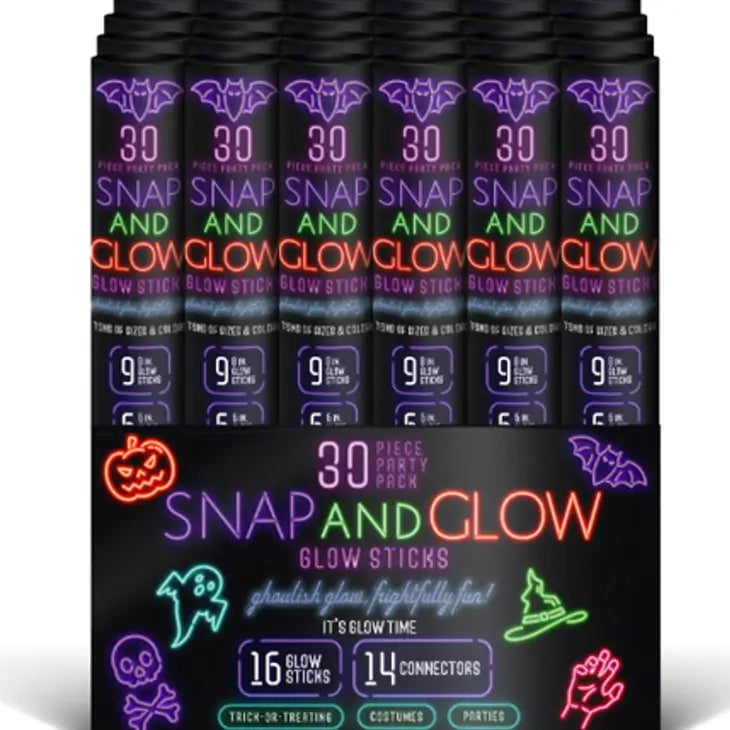 Halloween Snap and Glow 30 Piece Halloween Party Pack