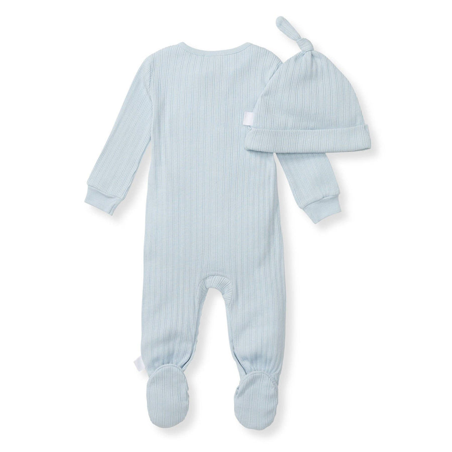 Sweet Rib Jumpsuit Set - Ocean: Ocean
