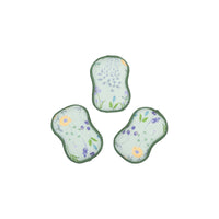 RE:usable Sponges (Set of 3) - Serenity Floral: Mint