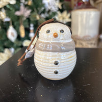 Ceramic Snowman Ornament
