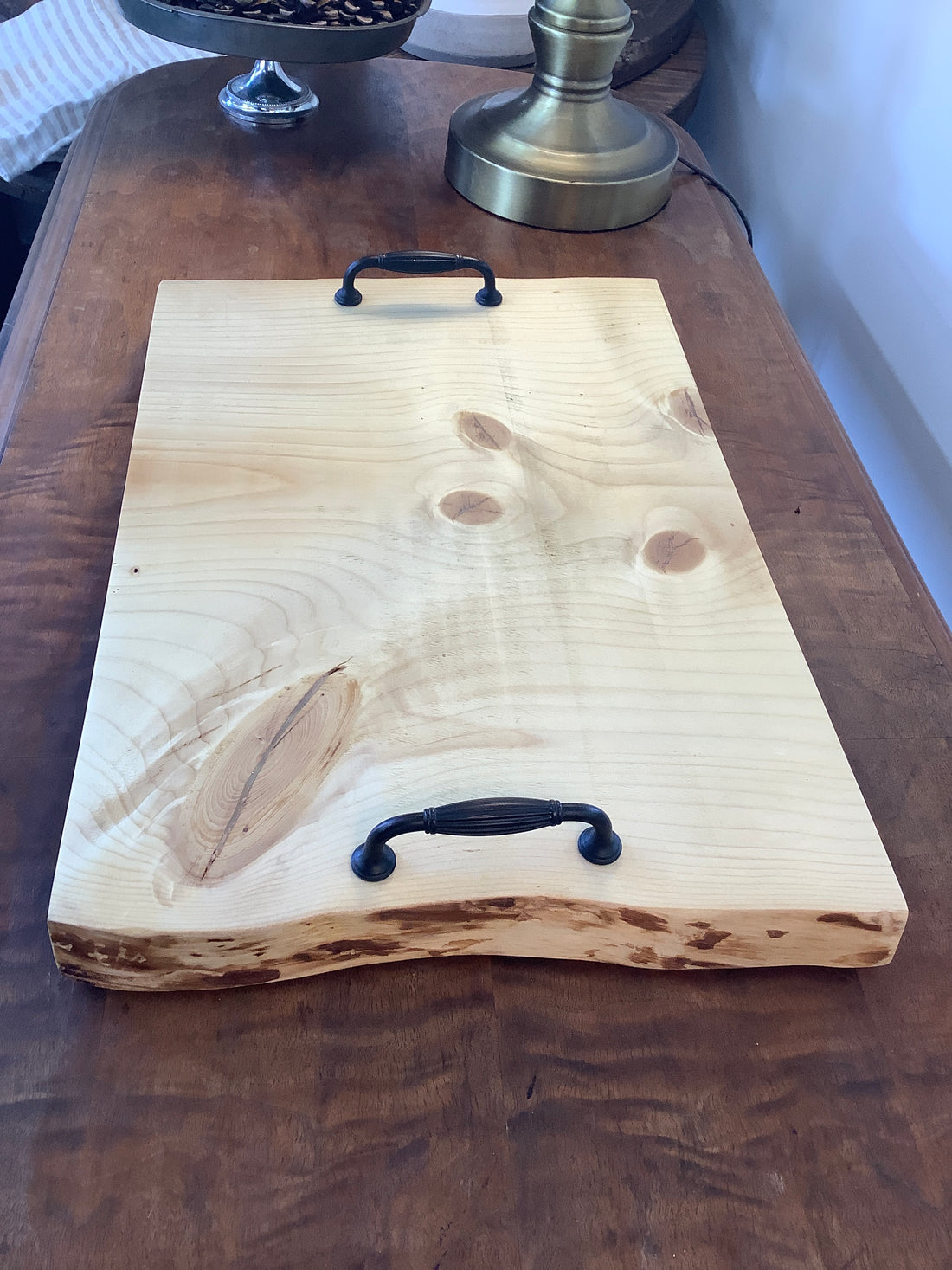 Wooden Tray With Handles