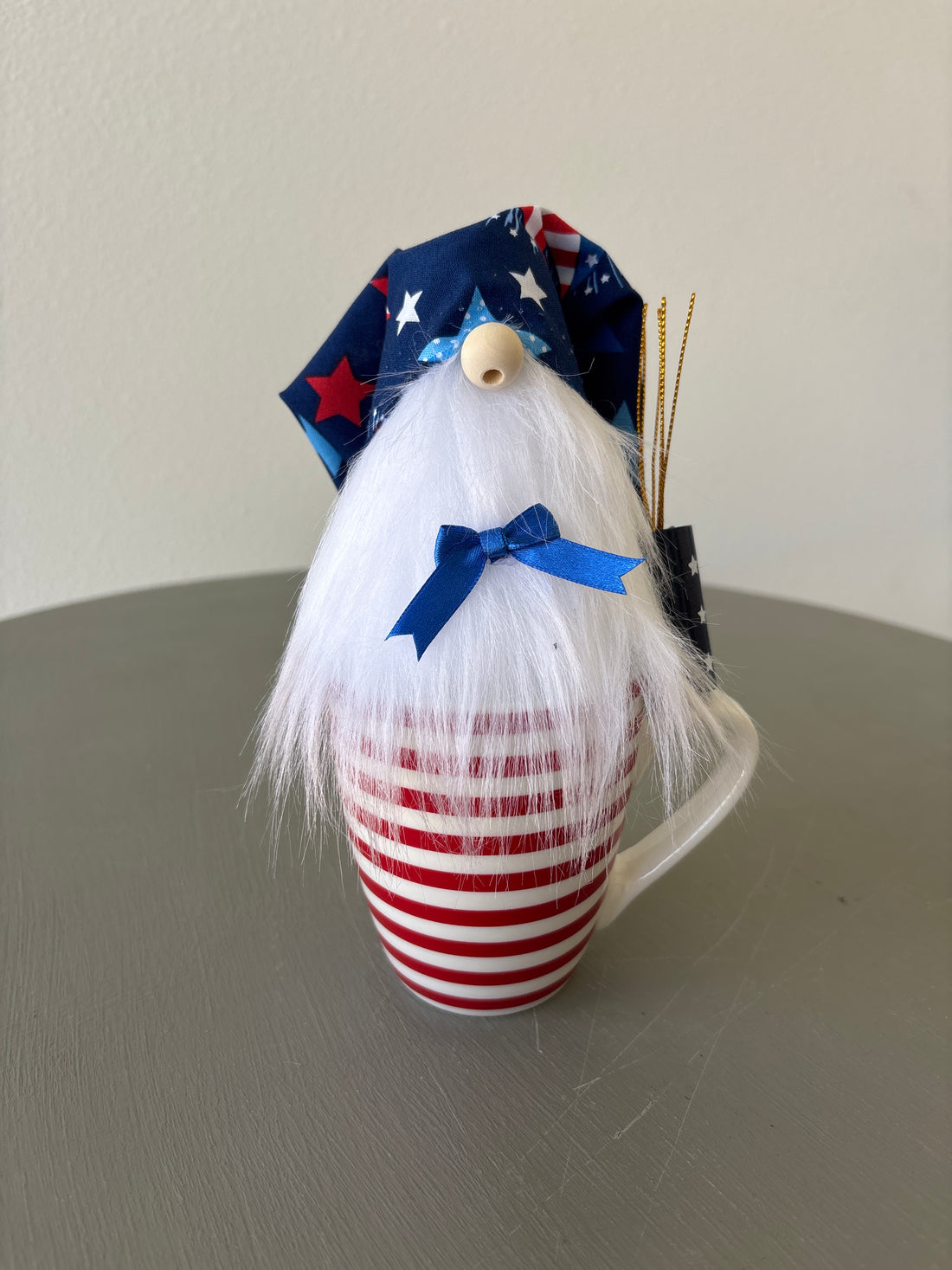 Patriotic Firecracker Striped Mug Gnome