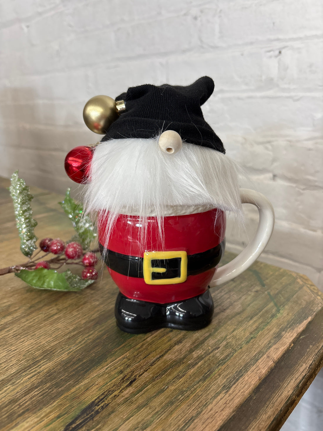 Santa Mug + Ornaments Gnome