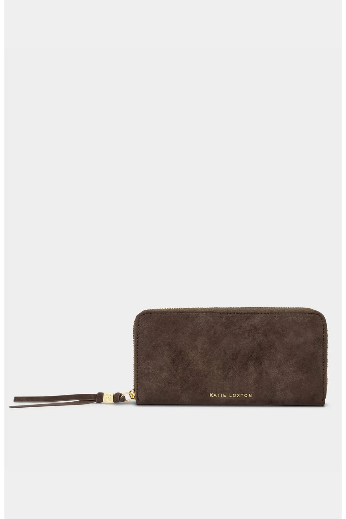 Lottie Large Wallet- Bitter Chocolate Suedette