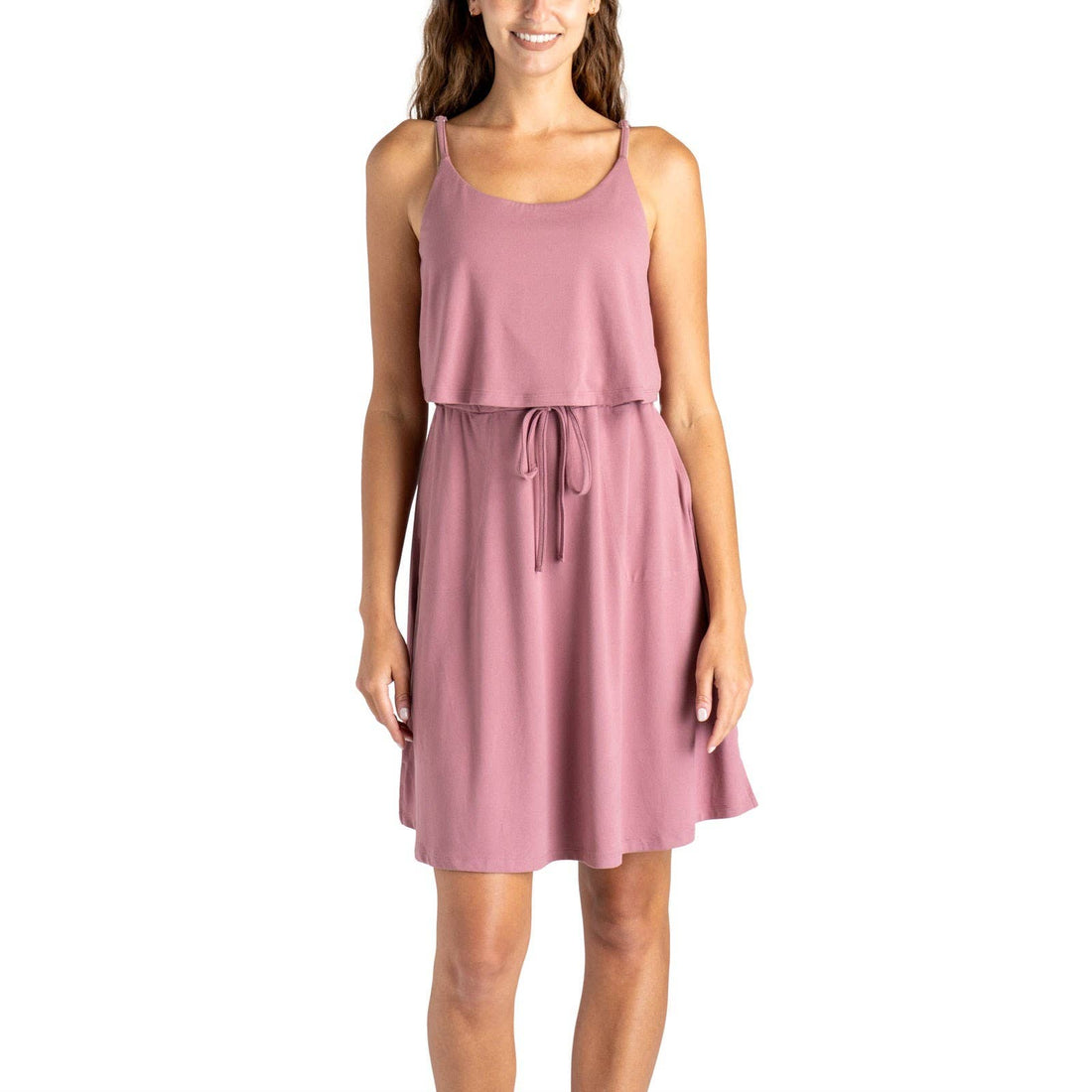 Drift Away Catamaran Dress - Mauve