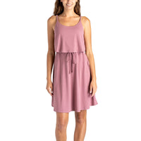 Drift Away Catamaran Dress - Mauve