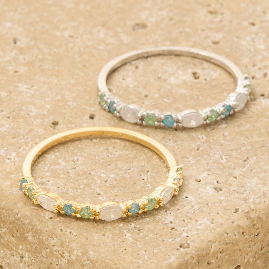 Cubic Zirconia Gold Dipped Ring