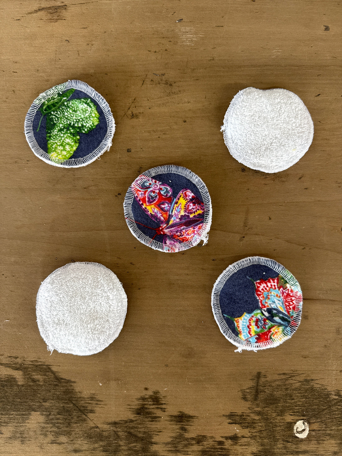 Paisley Butterflies Reusable Cotton Makeup Remover Pads