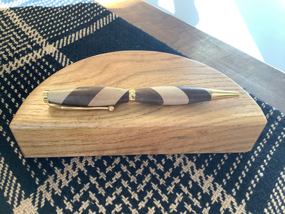 Wooden Turned Pen - Swirls