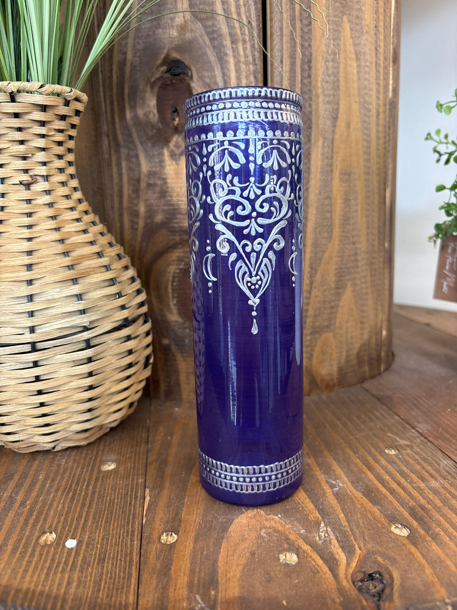 Bohemian Henna Style Vase (multiple color options)