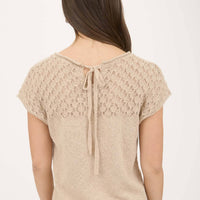 Eyelet Sweater - Light Khaki