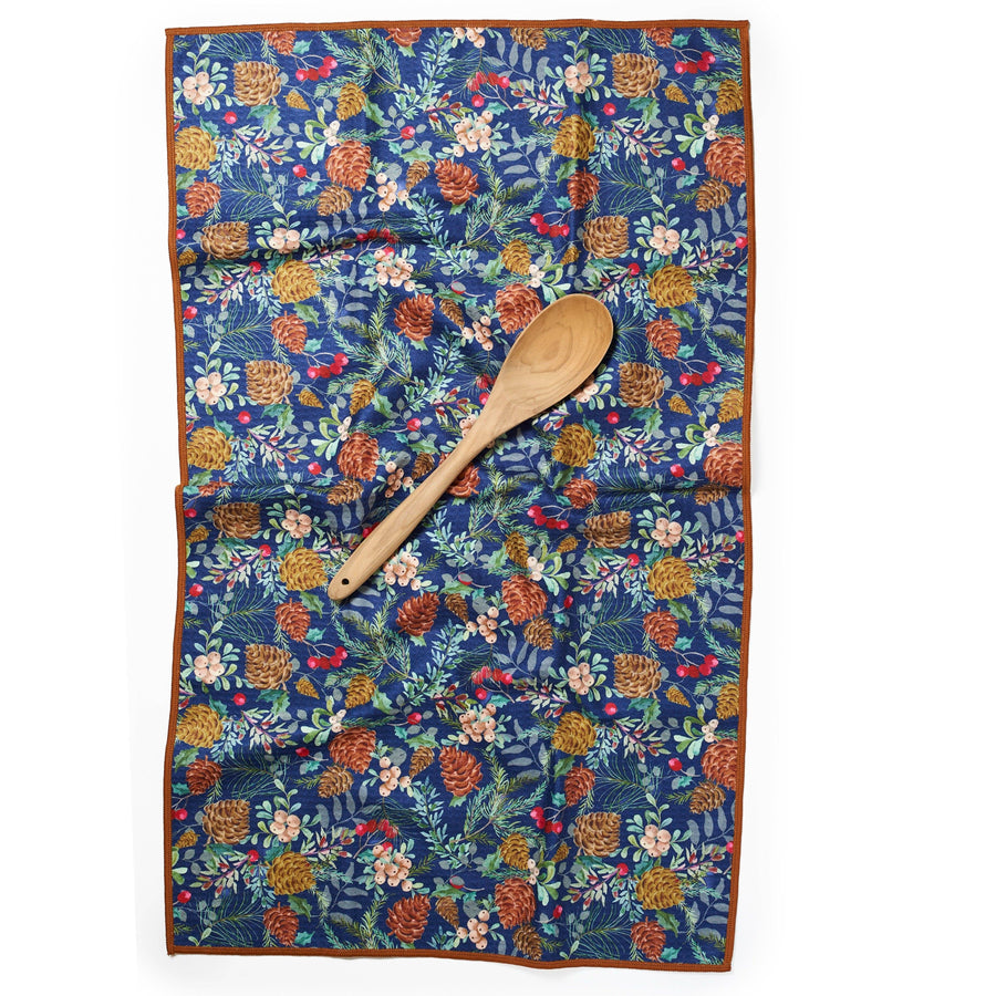 Anywhere Towel - Festive Pine: Blue