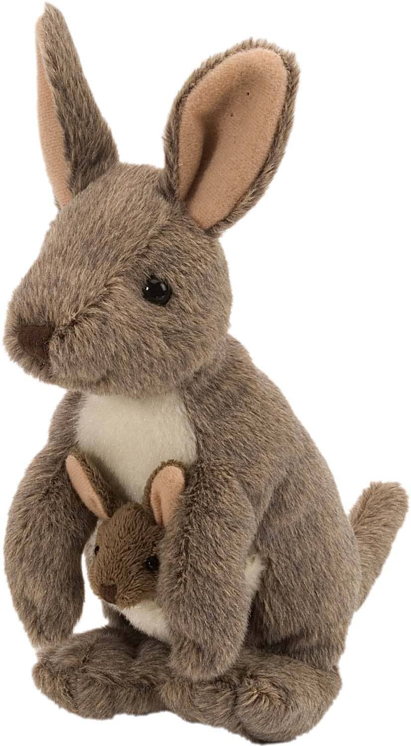 Cuddlekins Mini Kangaroo W/Joey Stuffed Animal 8"