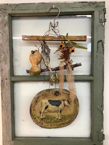 Beeswax Cow Hanging Decor