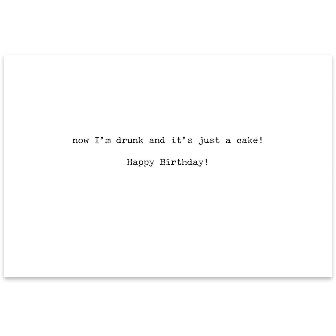 I Was Going To Make A Rum Cake Greeting Card