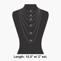 Chunky Chain Crystal Pendant Toggle Necklace