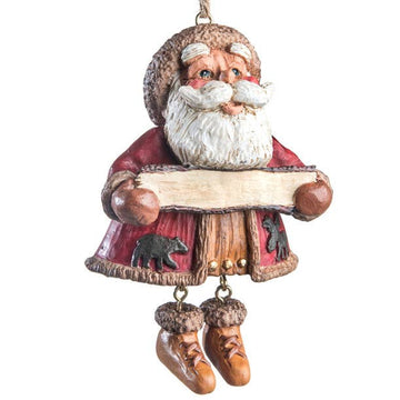 Woodland Santa Ornament - Personalize