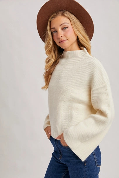The Elevated Ease Sweater - Cream