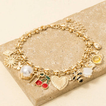 Charms Intricate Chain Bracelet