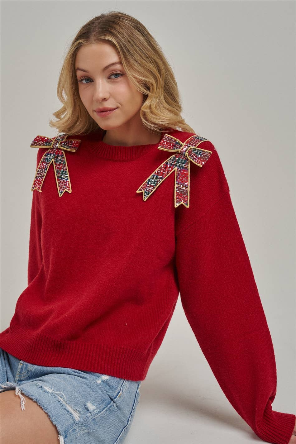 Mistletoe & Bows Sweater