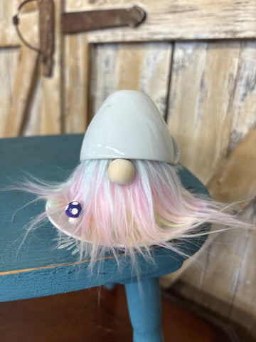 Dainty Mushroom Rainbow Teacup Gnome