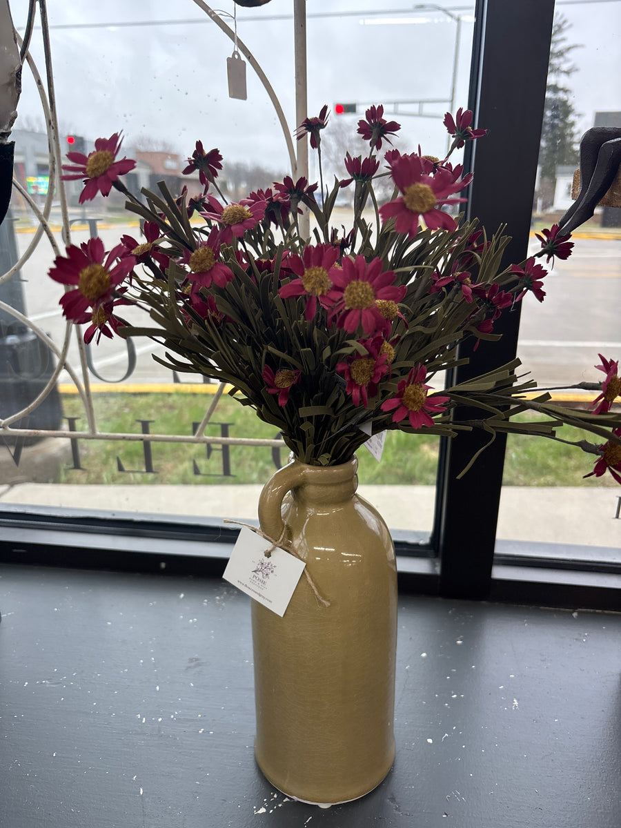 18" Blue Bush Floral