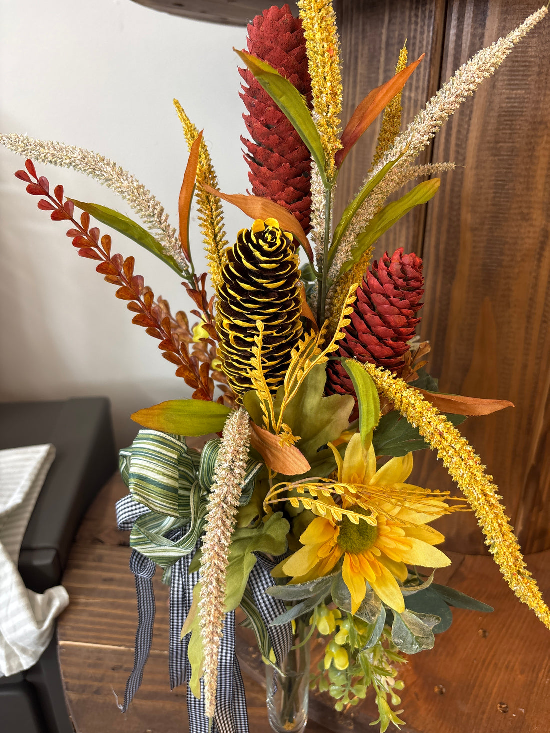 Autumn Pinecone Floral Arrangement