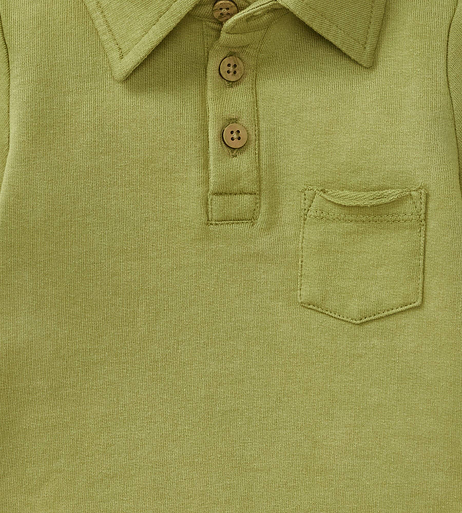 Polo Romper: Iguana