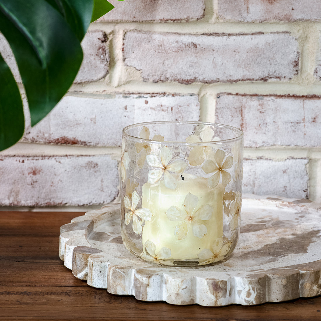 4.3" Dried Flower Candle Jar