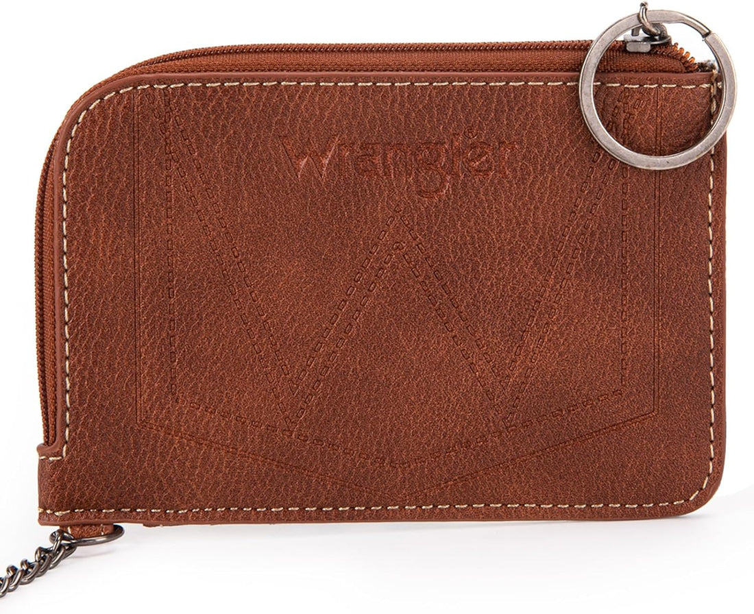 Wrangler Ladies Southwestern Mini Brown Card Case