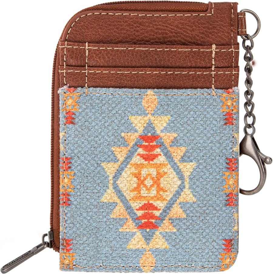 Wrangler Ladies Southwestern Mini Brown Card Case