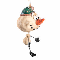 Snowman Christmas Ornament with Hat