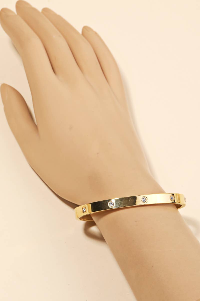 Rhinestone Bangle Bracelet