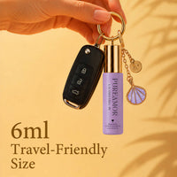 Lavanda Vida | Roll-on Pheromone Keychain Perfume Oil - 6ml: Seashell Clip