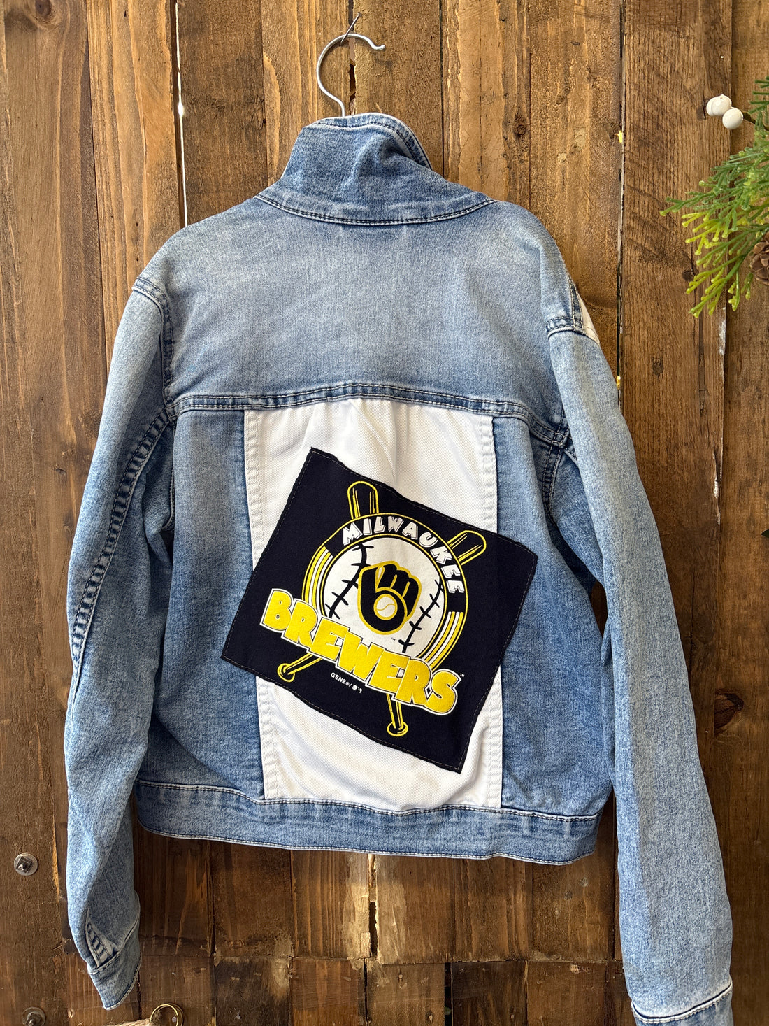 Repurposed Kid's Jean Jacket with Brewer Patch