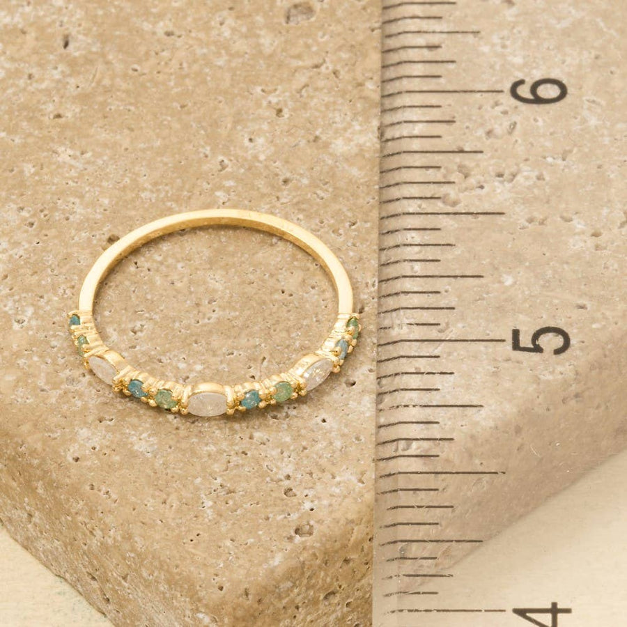 Cubic Zirconia Gold Dipped Ring