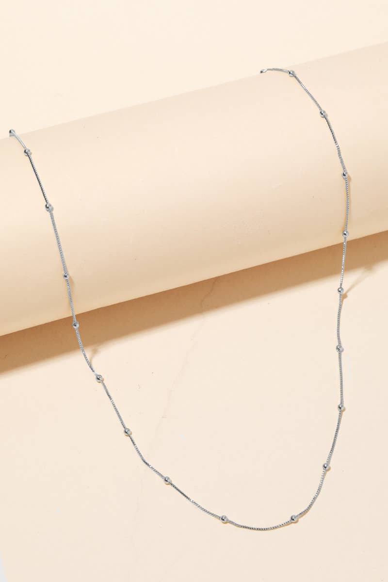 Dainty Box Classic Chain Necklace: Gold