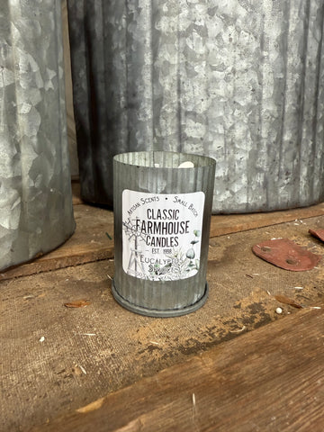 Eucalyptus Spruce Soy Tin Candle