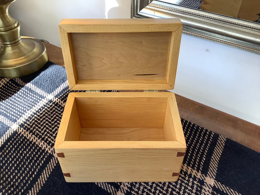Wooden Recipe Box - Natural