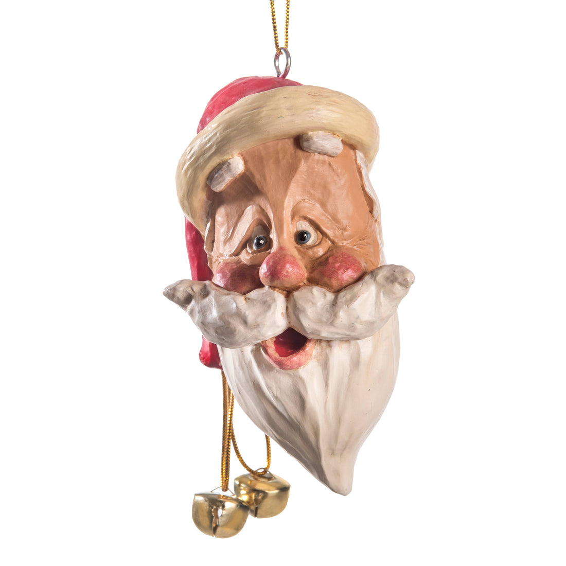 Santa Head Ornament With Thin Face