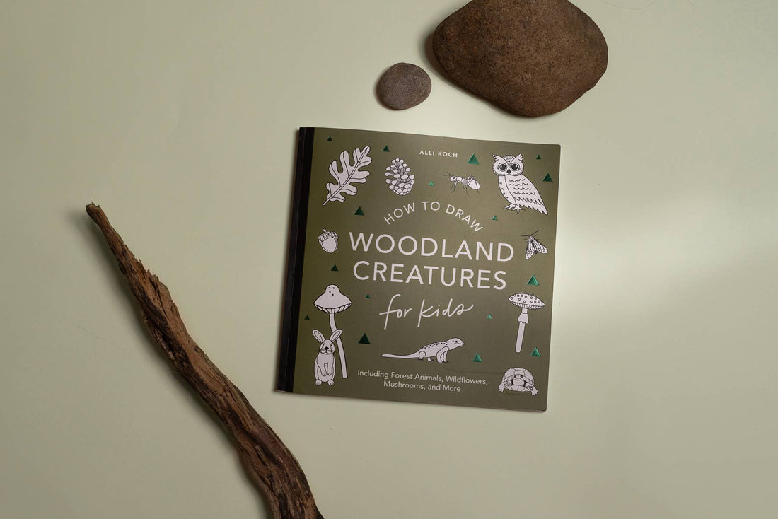 Mushrooms & Woodland Creatures: A Kids Drawing Book